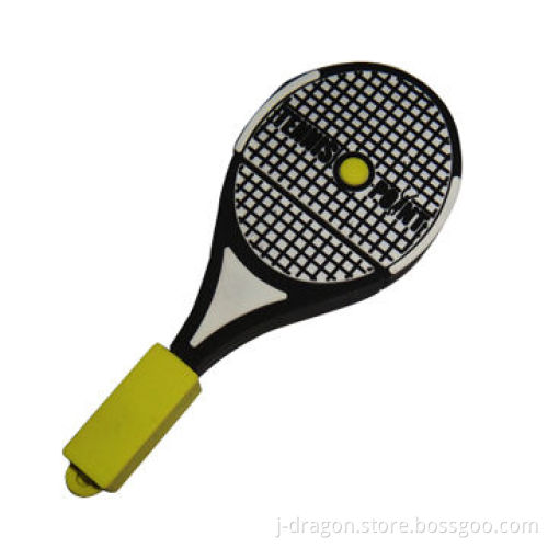 Custom PVC 3D Tennis Racket USB Flash Drive Memory for Promotion
